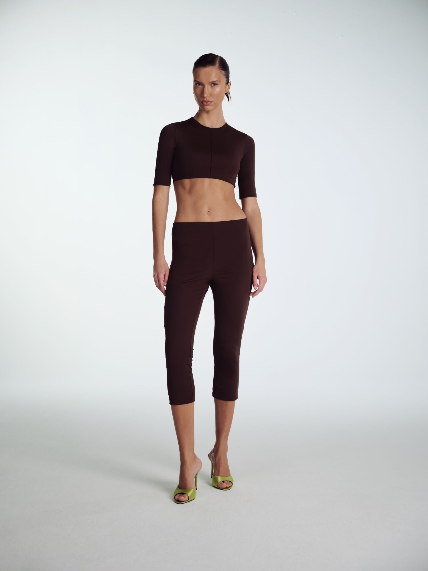 KAHVE CROP T-SHIRT