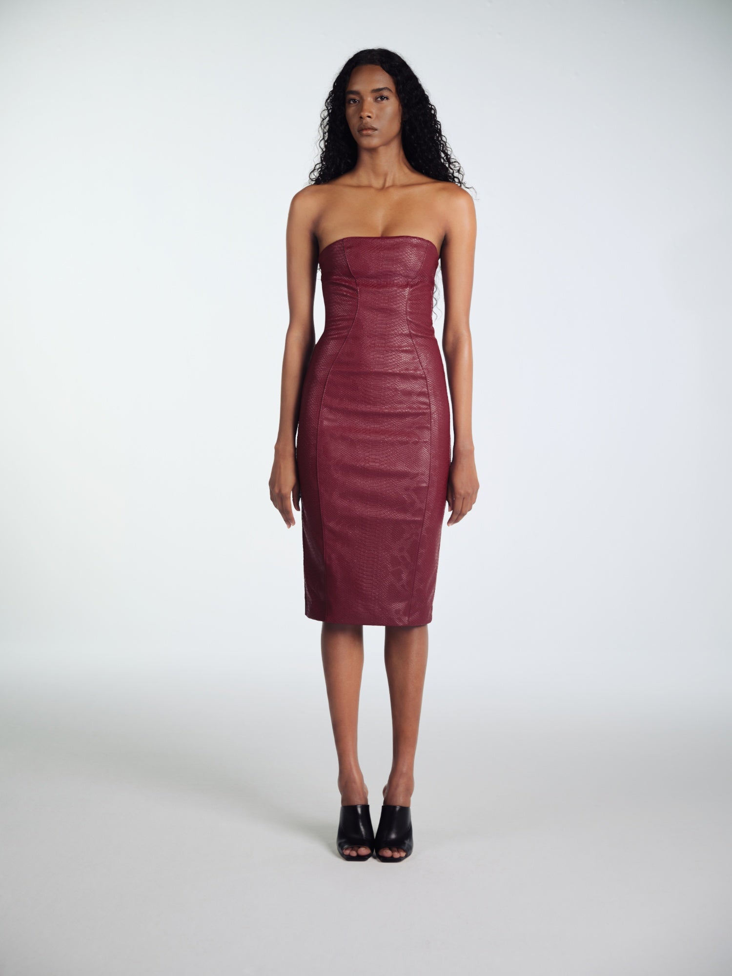 KIRMIZI LEATHER DRESS