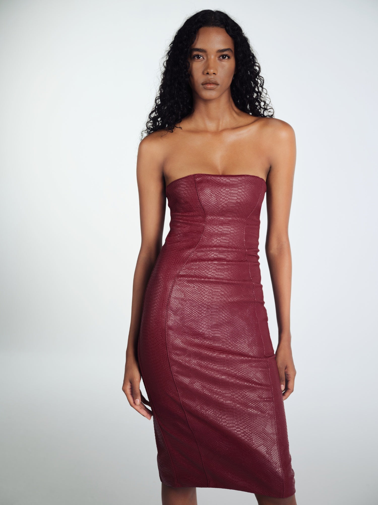KIRMIZI LEATHER DRESS