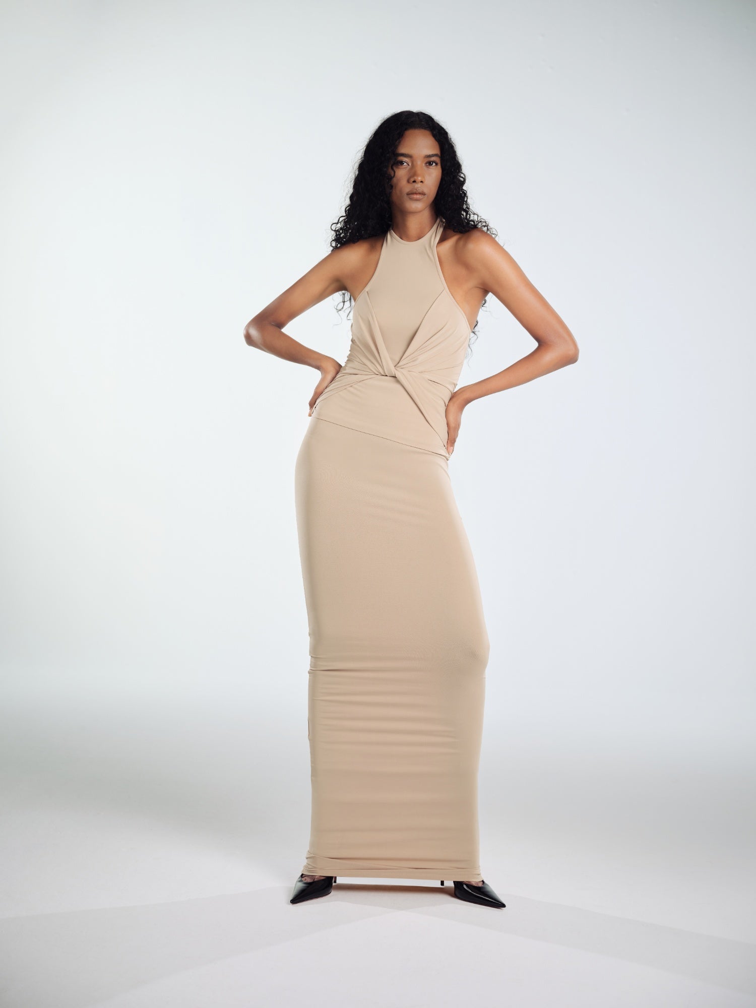 NUDE TOP DUGUMLU