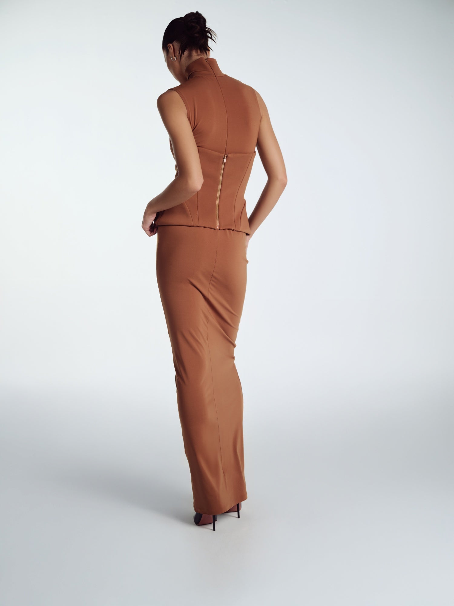 MOCCA ROSIE ELBISE WITH TURTLE NECK