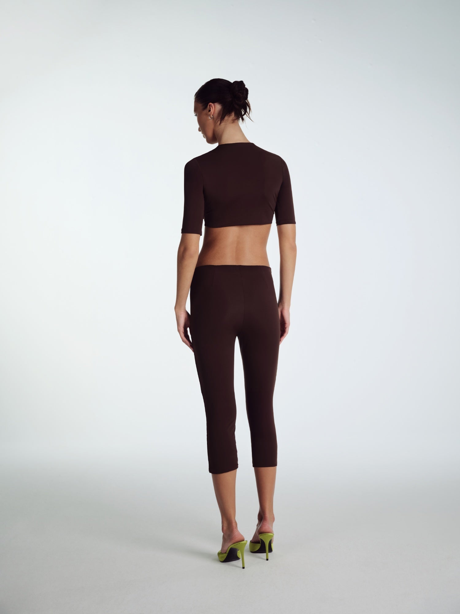 KAHVE CROP T-SHIRT
